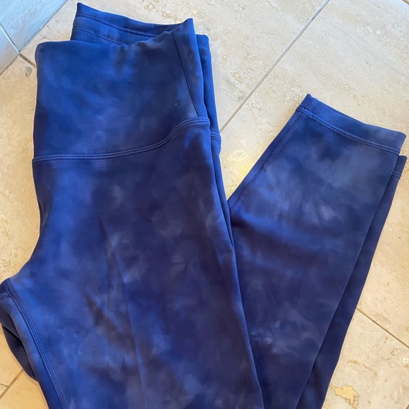 Lululemon leggings size 8 - marbled blue